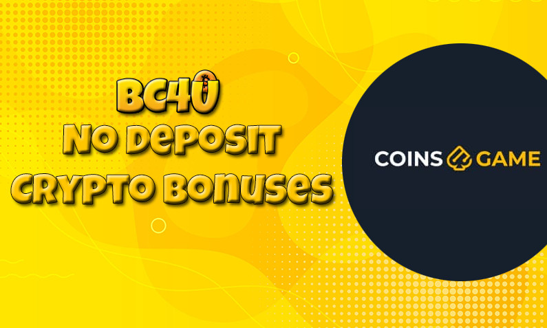 Latest no deposit crypto bonus from Coins Game August 2023