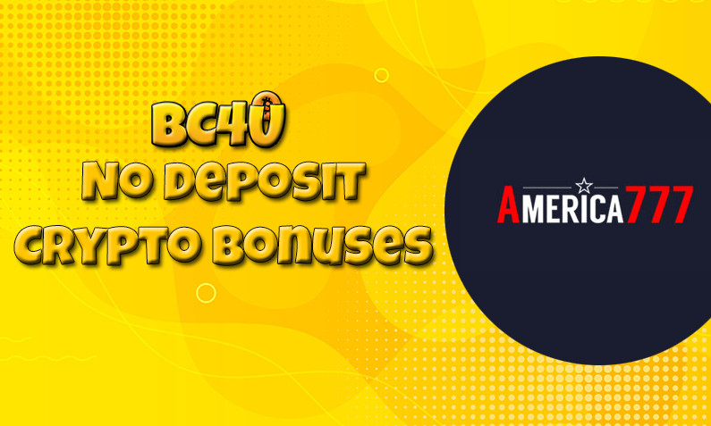 New crypto bonus from America777, today 25th of April 2024