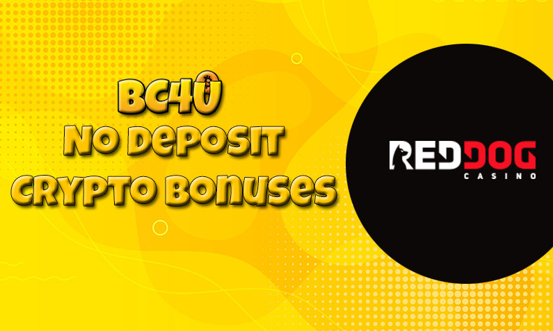 New crypto bonus from Red Dog Casino, today 20th of March 2024
